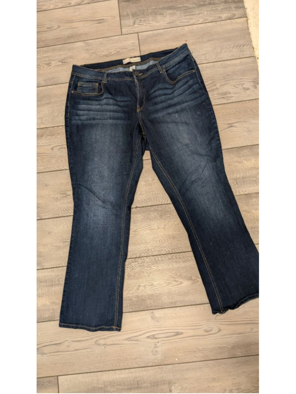 C EST. 1946 Denim Classic Dark Wash Bootcut Jeans Plus Size 18WP